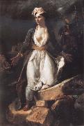 Eugene Delacroix Greece on the Ruins of Missolonghi USA oil painting artist